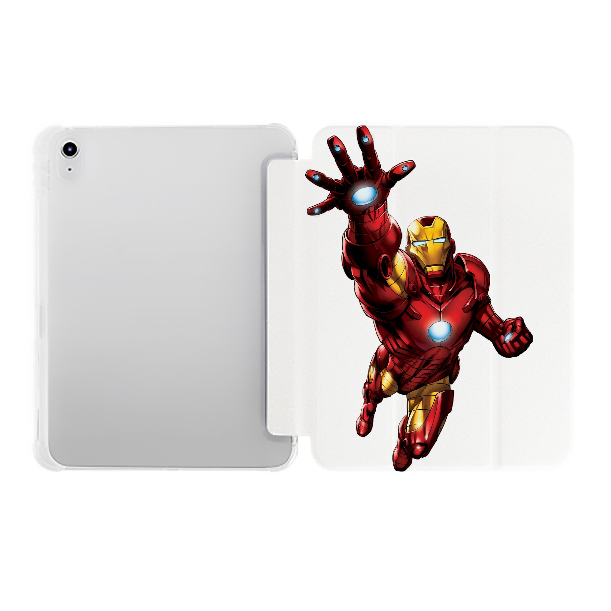 （画像用） アベンジャーズ The Avengers IPad ケース ペン収納付き 三つ折りスタンド PUレザー×シリコン 対応機種9.5/10.5/10.9インチ
